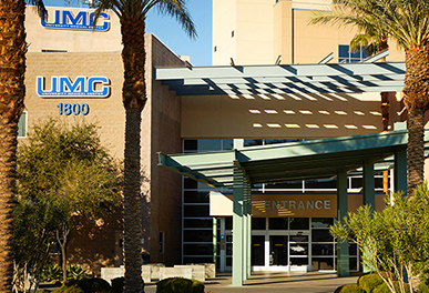 Entrance to UMC building location